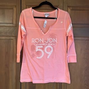 Ron Jon 3/4 Length Sleeve Top
